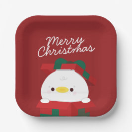 Plato De Papel Simple Diversión pura Feliz Navidad