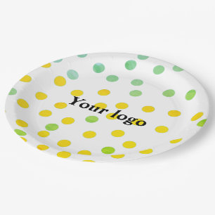 Plato De Papel Simple y minimalista logo personalizado elegante a