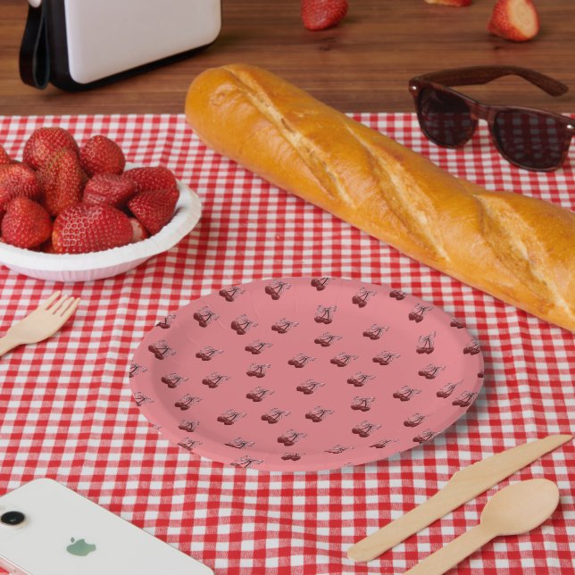 Plato De Papel Simply Cherries (Picnic)
