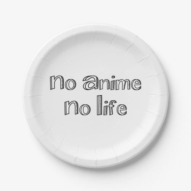 Plato De Papel sin anime ni vida (Anverso)