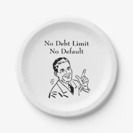 Plato De Papel Sin límite de deuda, sin impago