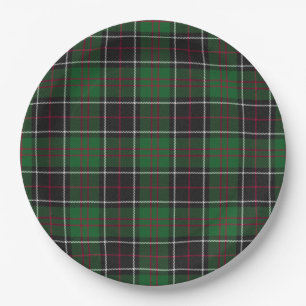 Plato De Papel Sinclair Clan Hunting Tartan Variant Plaid