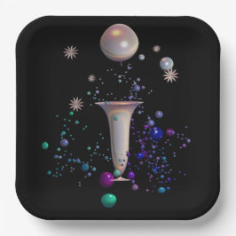 Plato De Papel Sinfonía cósmica