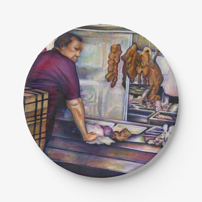 Plato De Papel Singapur besado por el sol (Anverso)