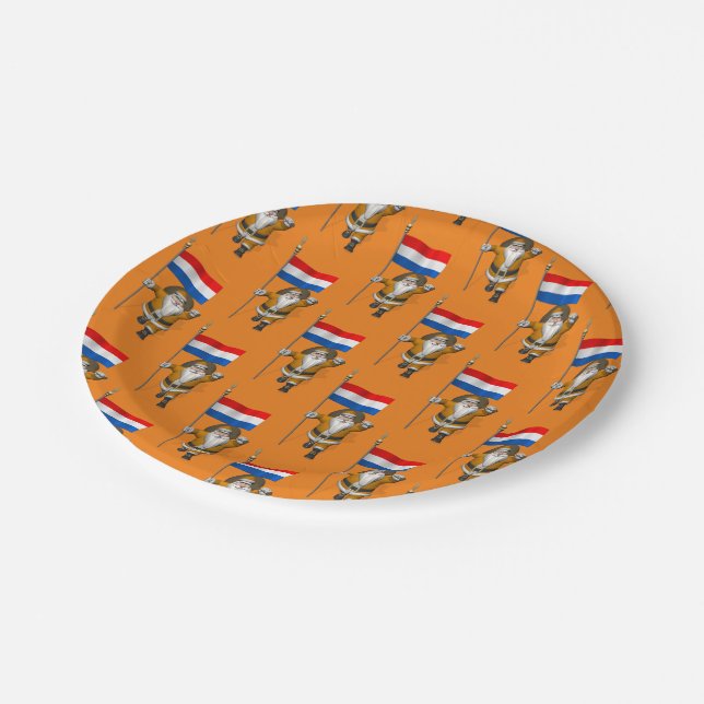 Plato De Papel Sinterklaas Con Finalización De Los Países Bajos (Angular)