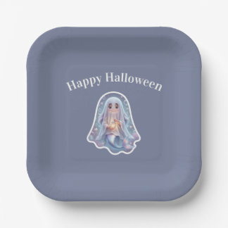 Plato De Papel Sirena Fantasma Linda