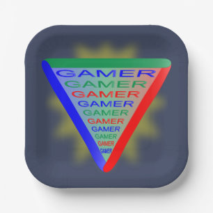 Plato De Papel Sistema de juego Ultimate Gamer 3 Colores RGB