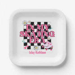 Plato De Papel Skate a los ocho cumpleaños