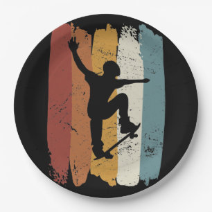 Plato De Papel Skateboard retro vintage