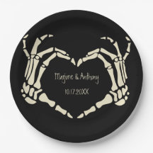 Skeleton Manos Forma Corazón Boda Personalizada