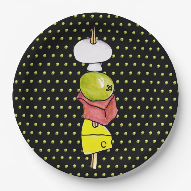 Plato De Papel Skewer (Anverso)