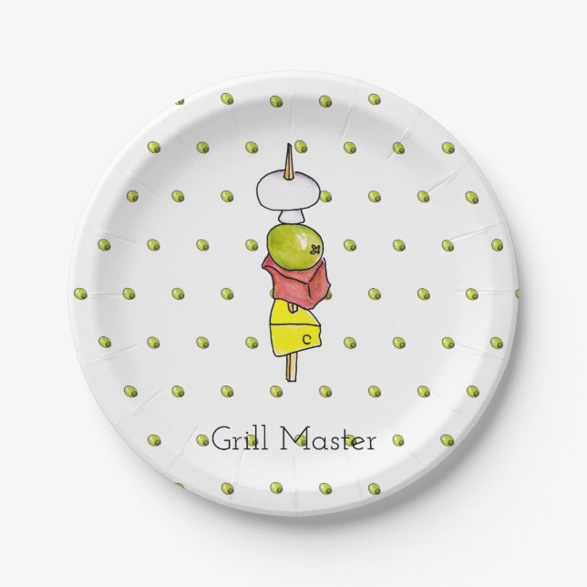 Plato De Papel Skewer (Anverso)