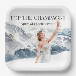 Plato De Papel Ski Bachelorette Weekend Bride on the Slopes