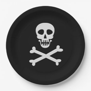 Plato De Papel Skull & Crossbone