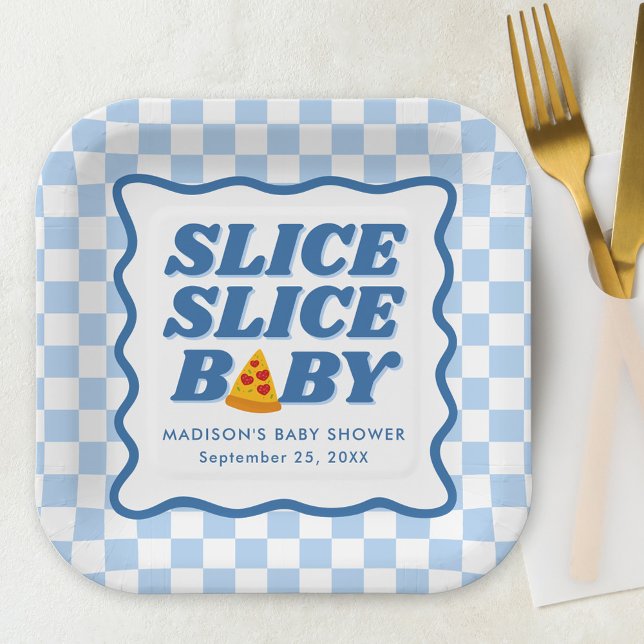 Plato De Papel Slice Slice Baby Pizza Baby Shower (Subido por el creador)