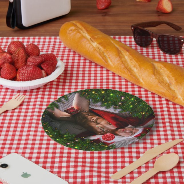 Plato De Papel SlipperyJoe torso macho 6 paquete estomacal torso  (Picnic)