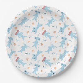 Plato De Papel Slumberkins Hammerhead Birthday