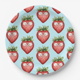 Plato De Papel Smart Strawberry 