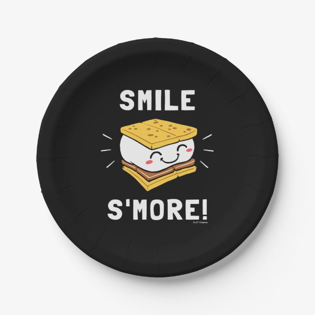 Plato De Papel Smile S'more (Anverso)
