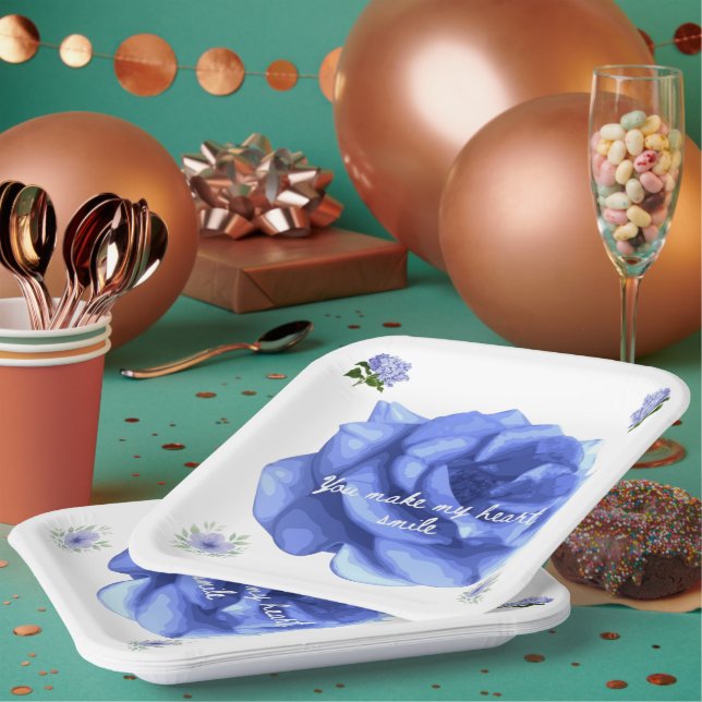 Plato De Papel Smiling heart (Multi)