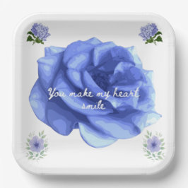 Plato De Papel Smiling heart