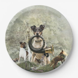 Plato De Papel Smooth Fox Terrier