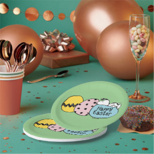 Plato De Papel Snoopy - Feliz Pascua
