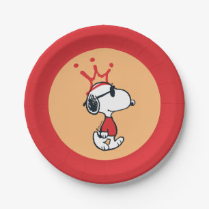 Plato De Papel Snoopy - Joe Guay Crown