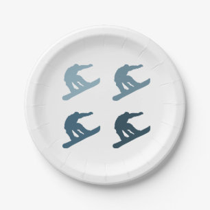 Plato De Papel Snowboard extrema