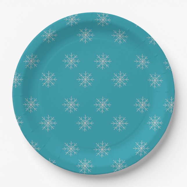 Plato De Papel Snowflake  (Anverso)