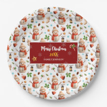 Snowman Winter Holiday - Merry Christmas