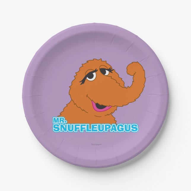 Plato De Papel Snuffleupagus Relajación (Anverso)