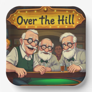 Plato De Papel Sobre el Hill Club