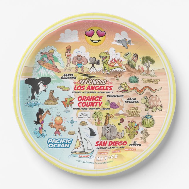 Plato De Papel SoCal Sunset (Anverso)