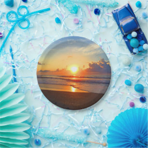 Plato De Papel Sol oceánico