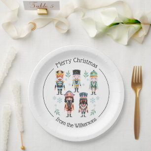 Plato De Papel Soldados de Juguete Rompenueces de Navidad