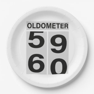 PLATO DE PAPEL SOLDOMETER DE 60 AÑOS