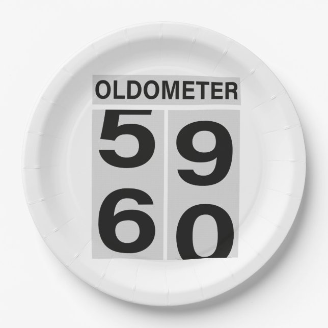 PLATO DE PAPEL SOLDOMETER DE 60 AÑOS (Anverso)