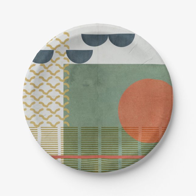 Plato De Papel Soleil Rouge III (Anverso)