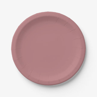 Plato De Papel Sólido color claro Rosa turbio