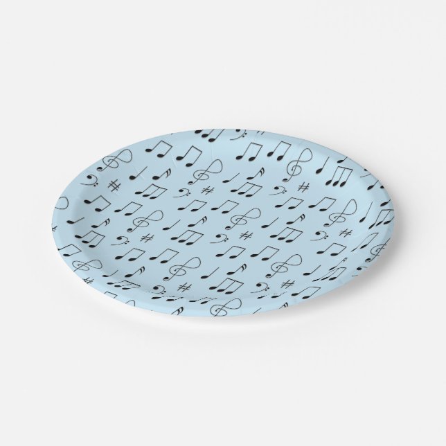 Plato De Papel Solo Notó Azul (Angular)