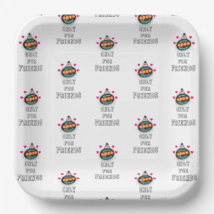 Plato De Papel Solo Para Amigos 30 Chicas Niños Amistad Julio