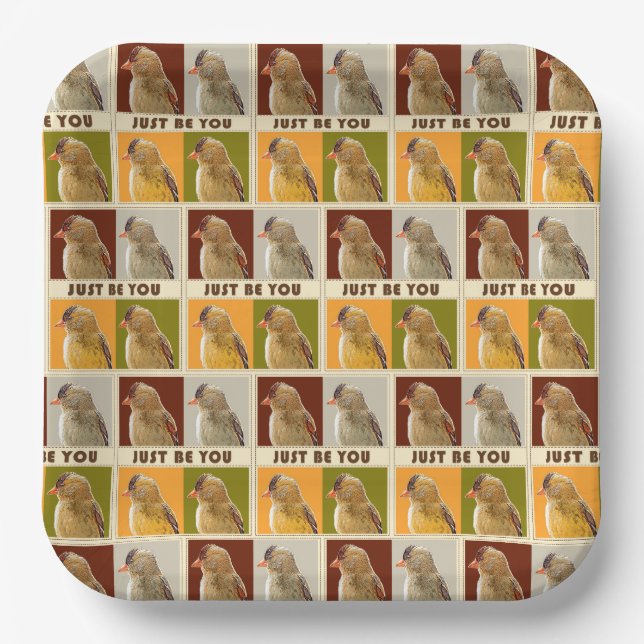 Plato De Papel Solo sé tú - Placa de papel (Anverso)