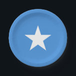 Plato De Papel Somalia Flag<br><div class="desc">Patriotic flag of Somalia.</div>