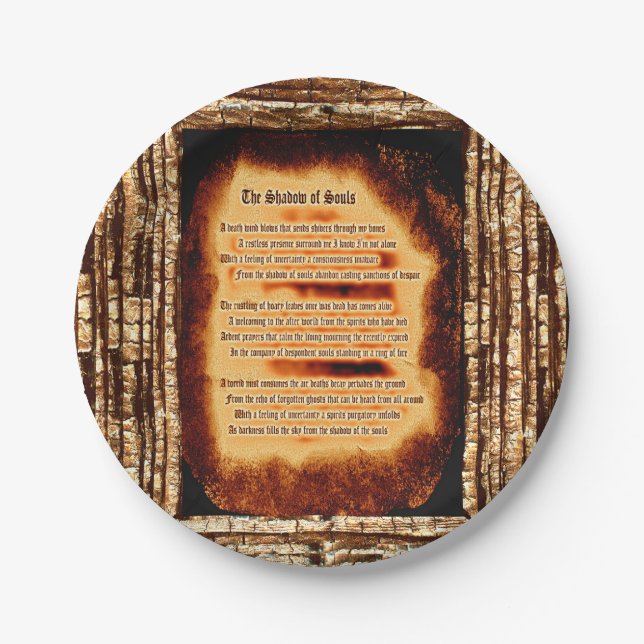 Plato De Papel Sombra de almas (Anverso)