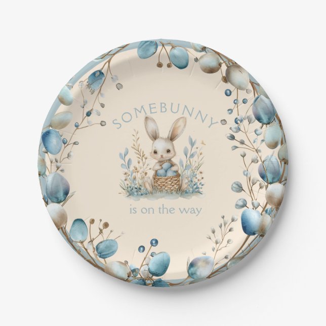 Plato De Papel Somebunny está en camino (Anverso)