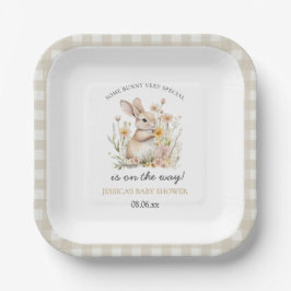 Plato De Papel Somebunny Special Wildflowers Spring Baby Shower