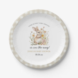 Plato De Papel Somebunny Special Wildflowers Spring Baby Shower