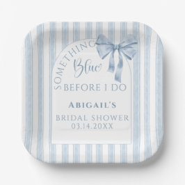 Plato De Papel Something Blue Before I Do Bow 