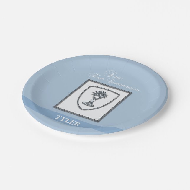 Plato De Papel Son, primer cáliz plateado de la comunión (Angular)